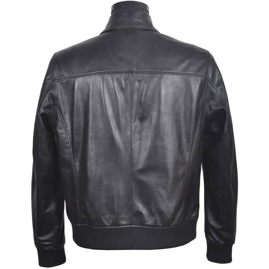 Classic Menâs Soft Leather Jacket - SIVR1