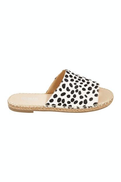 Human Premium  Payton Ocelot Print Leather Slide