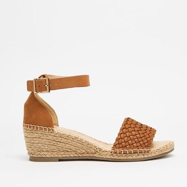 Human Premium Habit Woven Leather  Rope Wedge Sandal