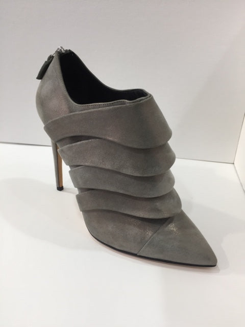 Italian Suede Stiletto Bootie RODIAMANT