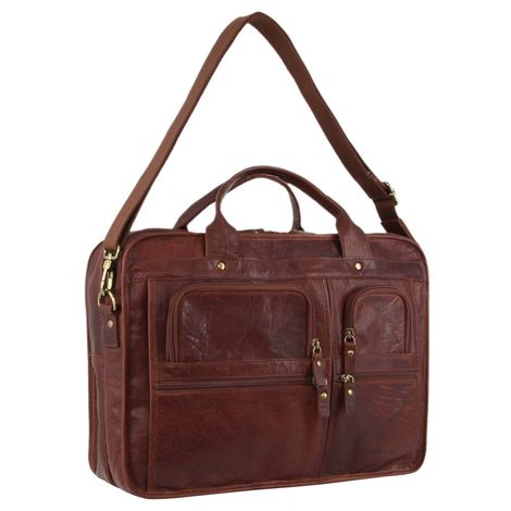 Pierre Cardin Leather Unisex Laptop Bag PC3135