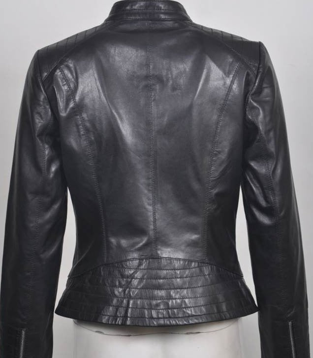 Women's Italian Leather Zip Jacket SR330035 – SIRICCO