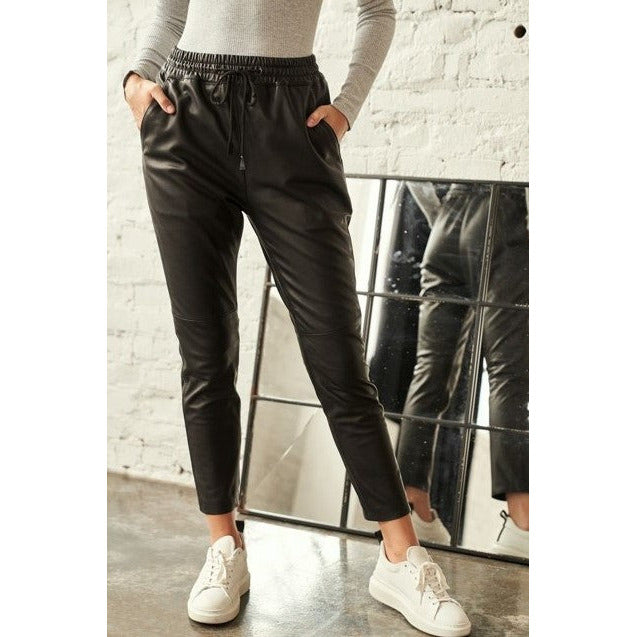 Women's Leather Pants /Joggers Carillo