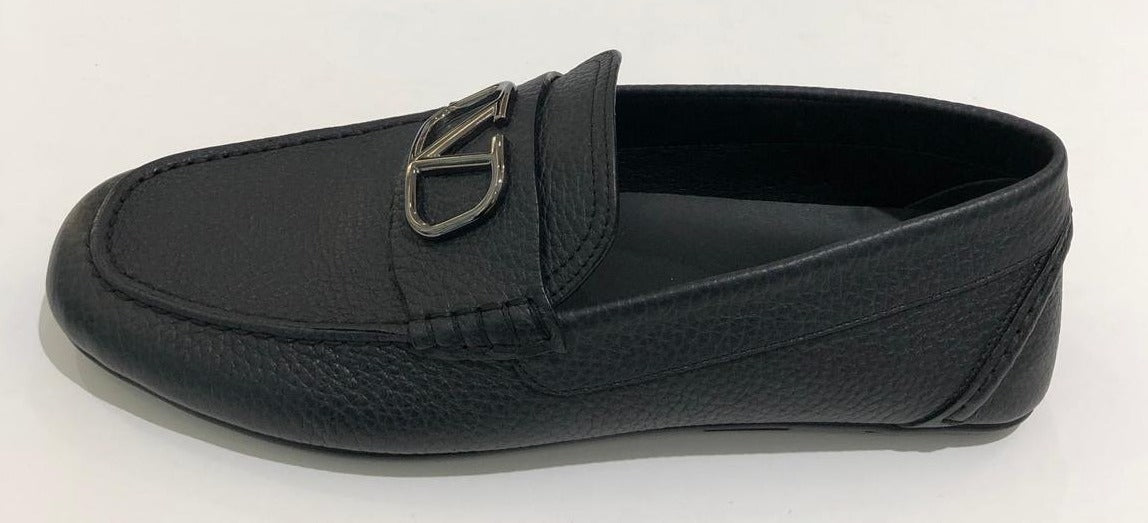 Valentino  Leather Car Shoe Loafer  VACC32