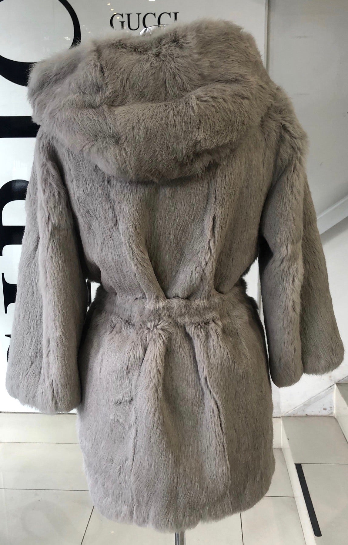 Shine and Dance Shine and Dance Rabbit  Fur Coat BCA91B217