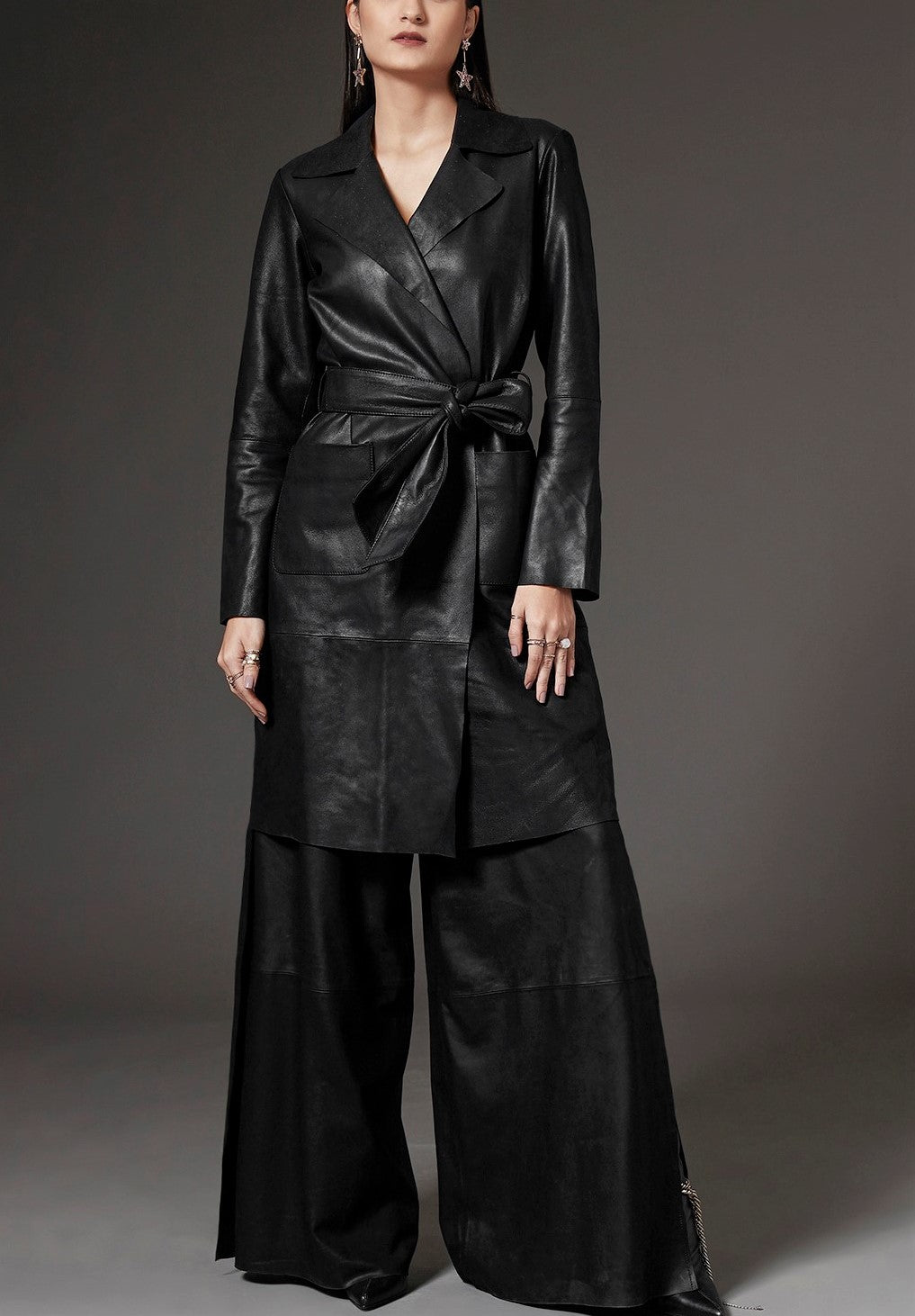 Women's Laura Napalan 3/4Leather Coat