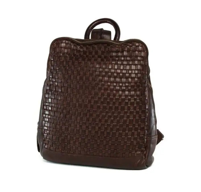 Oran Lima Woven Vintage Leather  Backpack/Bag RH2137