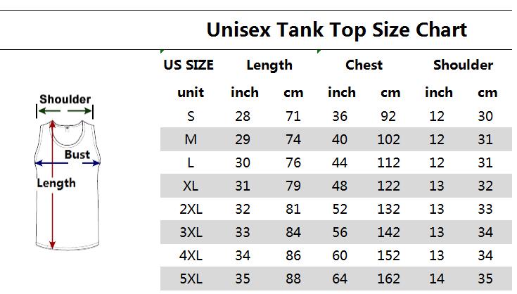 Tank Top Sizing Chart