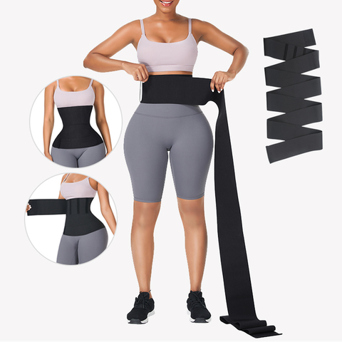 Compression Bandage Tummy Wrap Waist Trimmer with Lumbar Support