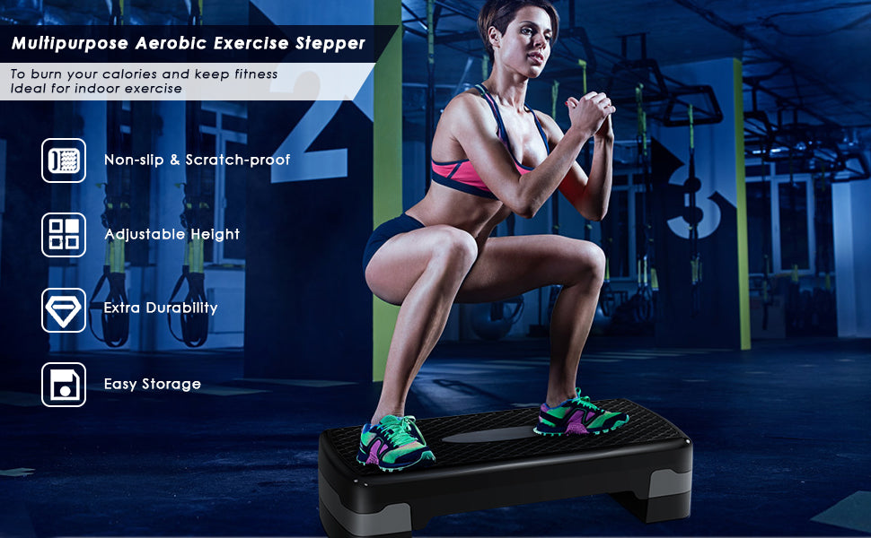 Home Gym Aerobic Stepper for Fitness Workouts