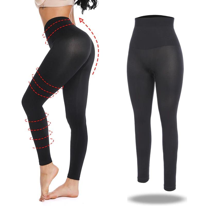 Women's Anti Cellulite Compression Leggings with Buttock Lifting Effec ...