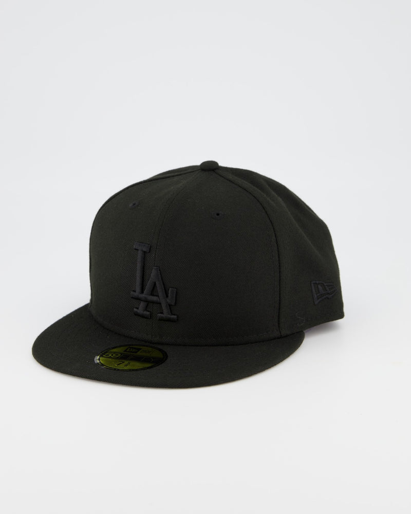 LA Dodgers 59FIFTY Fitted Cap - Black on Black – NZ