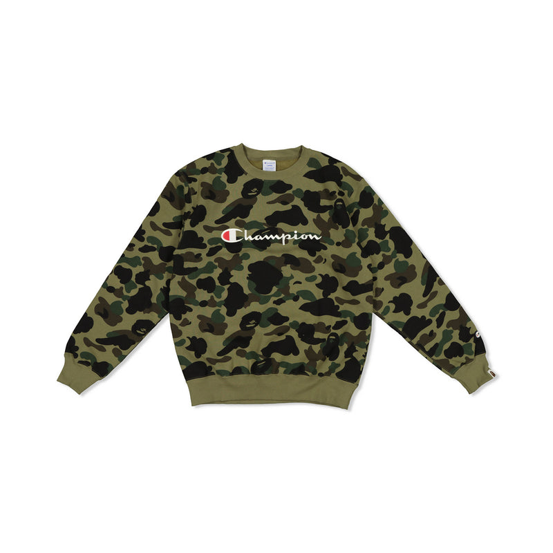 BAPE X CHAMPION CAMO CREWNECK – Teez NZ