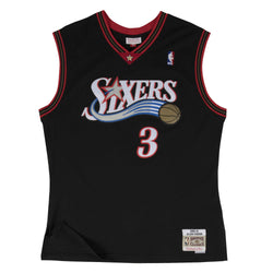 sixers jersey black