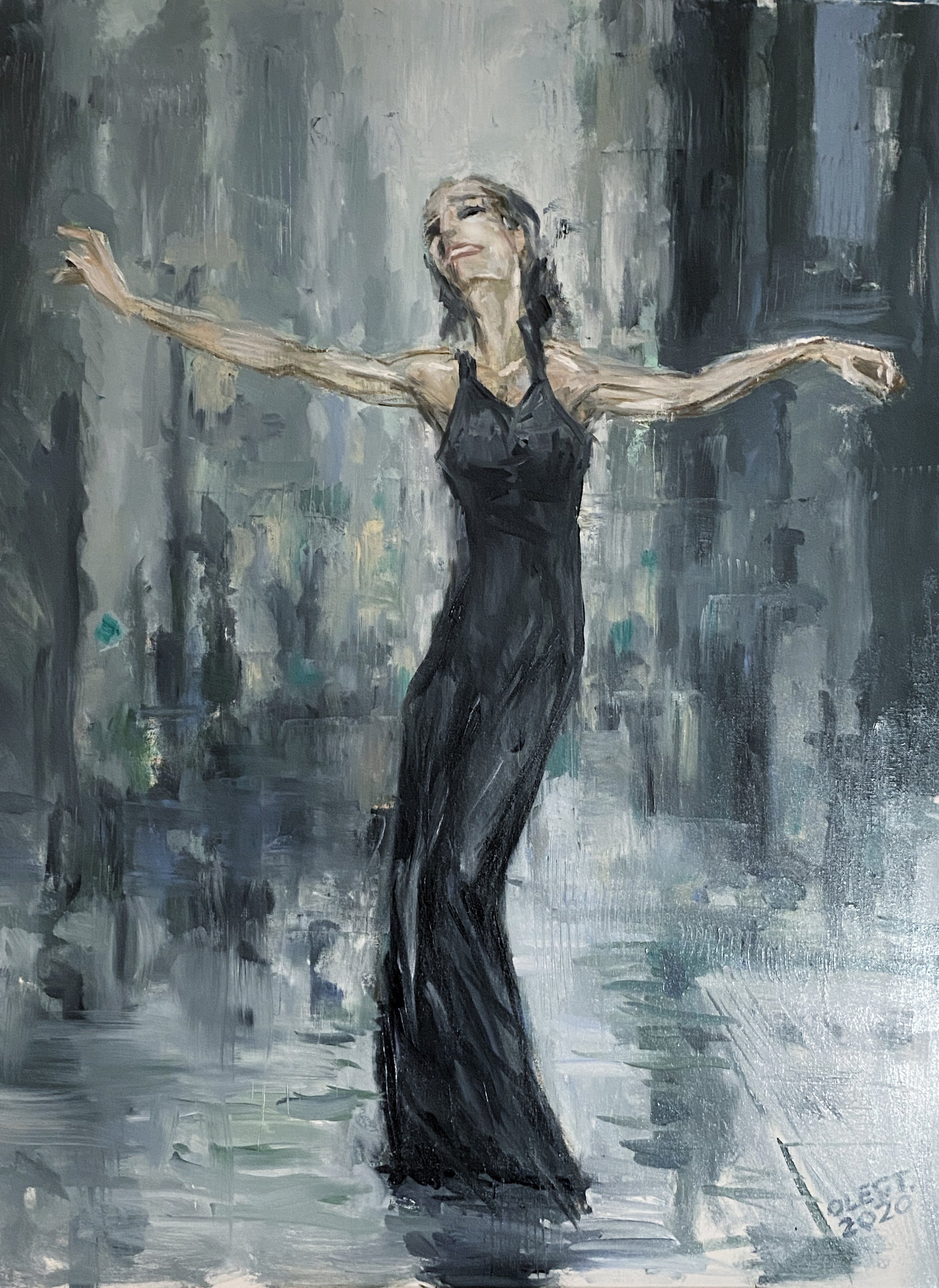 broadway s;how dancing in the rain