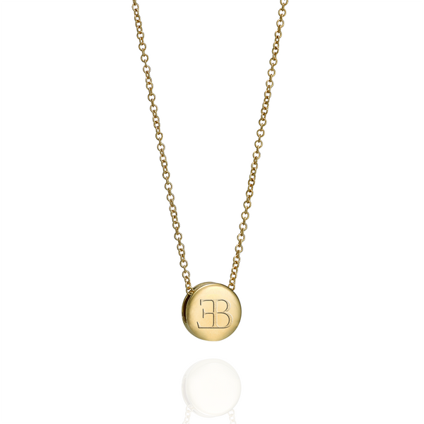 monogram t necklace