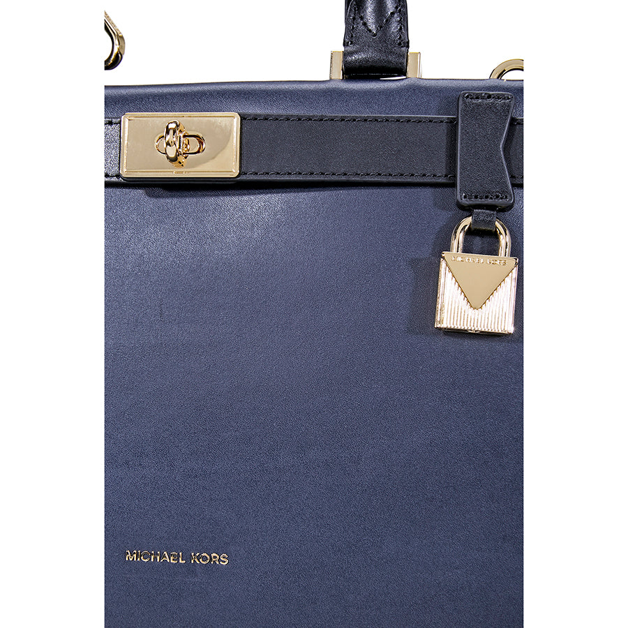 michael kors navy blue satchel