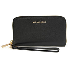 michael kors jet set wristlet black