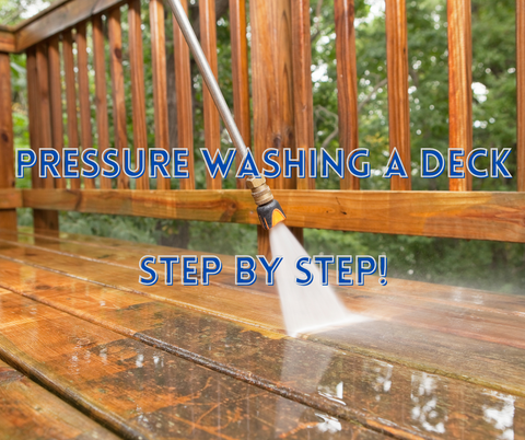 how to pressure wash a deck