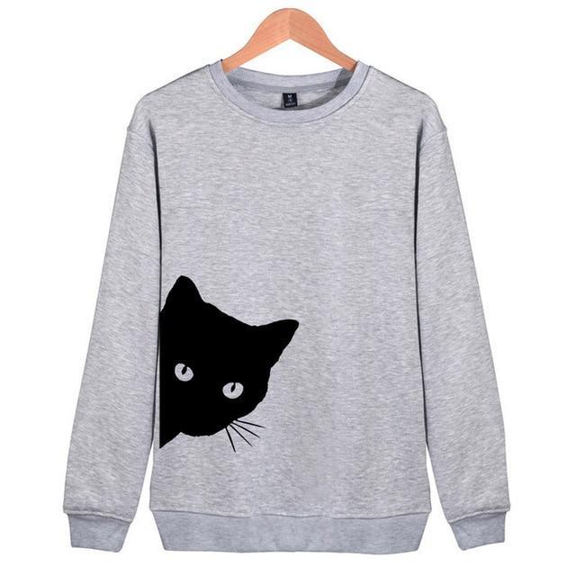 black cat sweatshirt