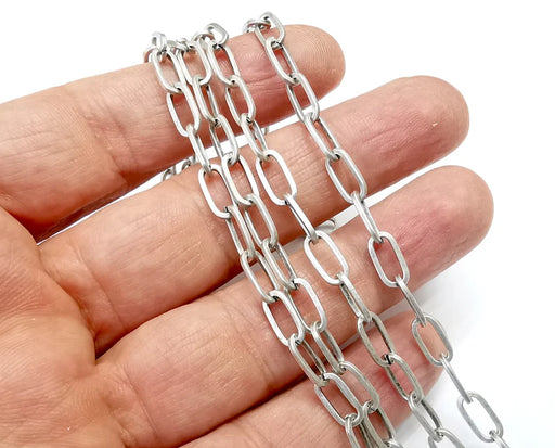 Wholesale Chain, 925 Sterling Silver 5x4mm Heavy Cable Oval Chain