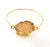 Gold Bangle Blanks Bracelet Blanks Cuff Blanks Adjustable Bracelet Blank Gold Plated Brass (25x18 mm Blanks ) G12683