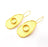 Earring Blank Base Settings Gold Resin Blank Cabochon Bases inlay Blank Mountings Gold Plated Brass (10mm blank) 1 Set  G14914