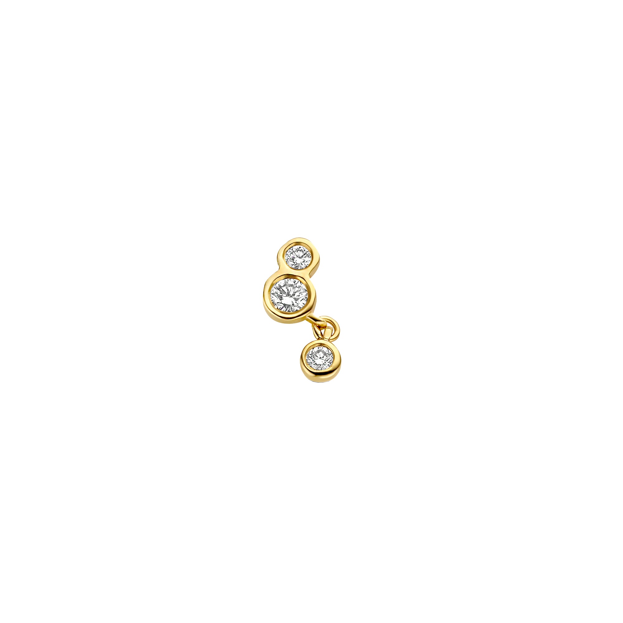 Lab Diamond Earring in Yellow, White, Or Rose Gold | Kimai