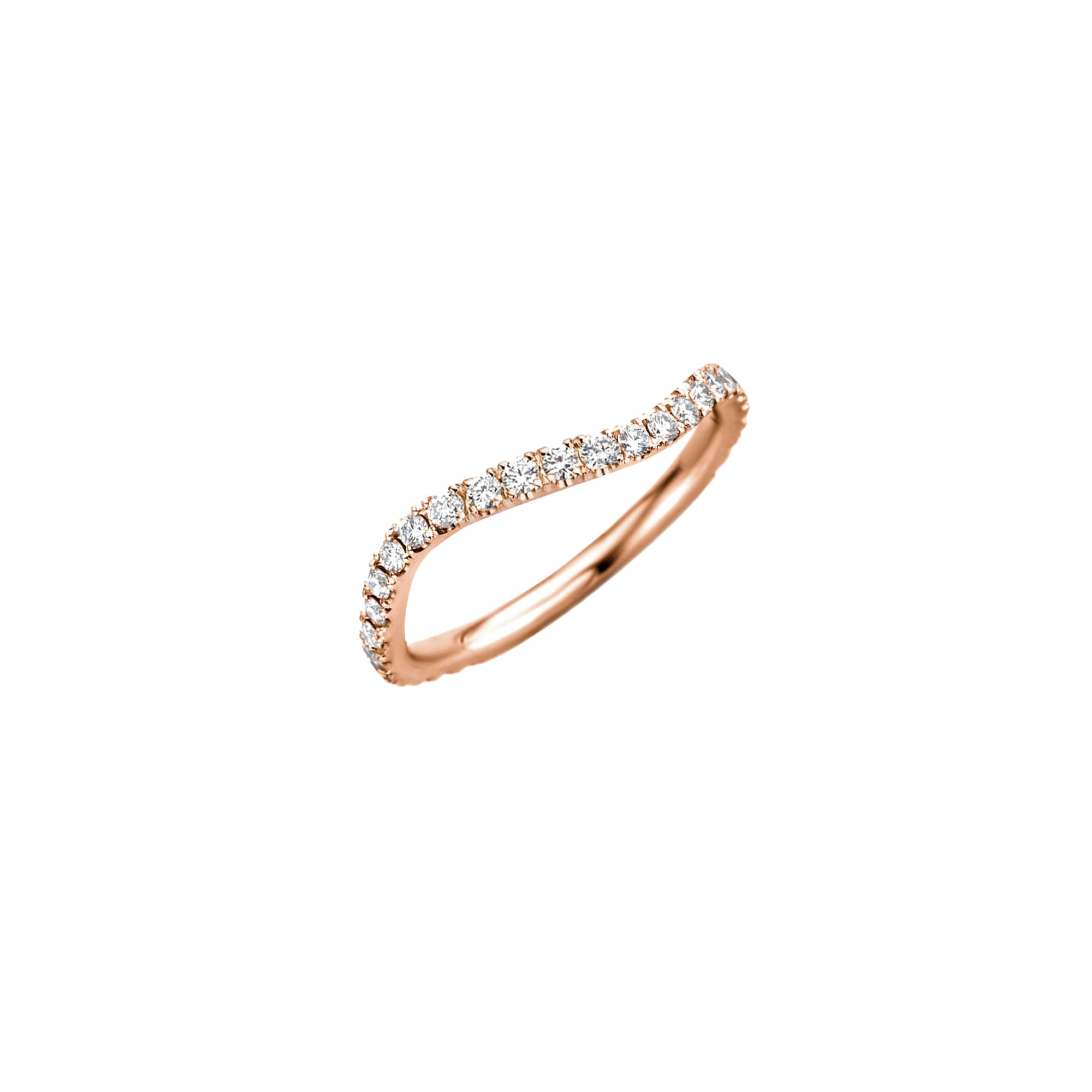 Flow Pavé Wedding Band