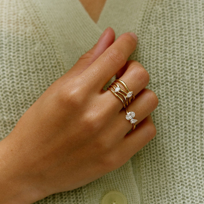 WAVE RING (18K GOLD VERMEIL) – KIRSTIN ASH (United States)