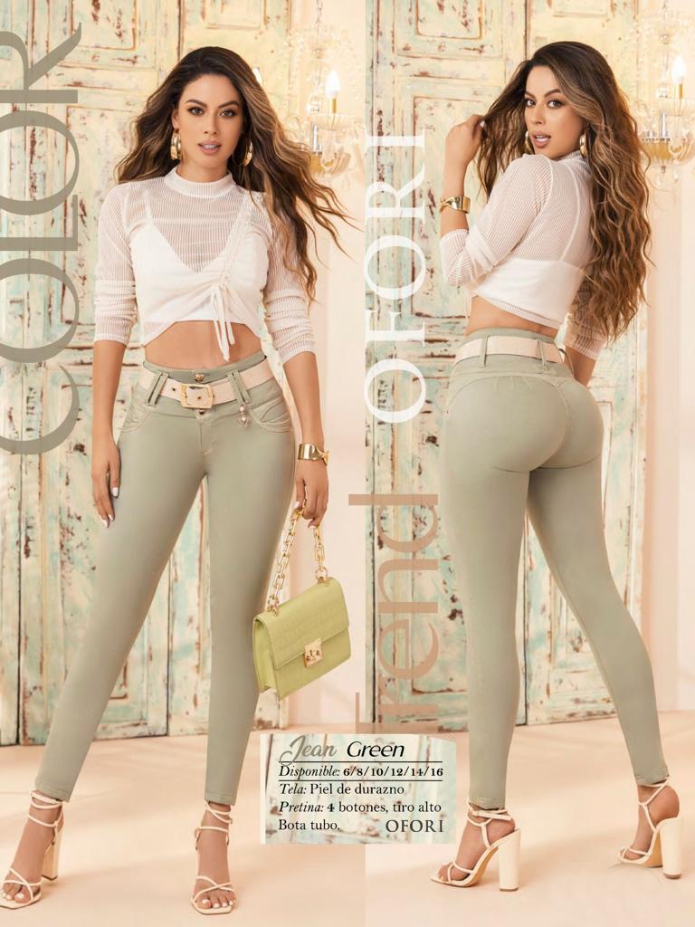 289 Green Butt Lifting Jeans – La Patricia Fashion
