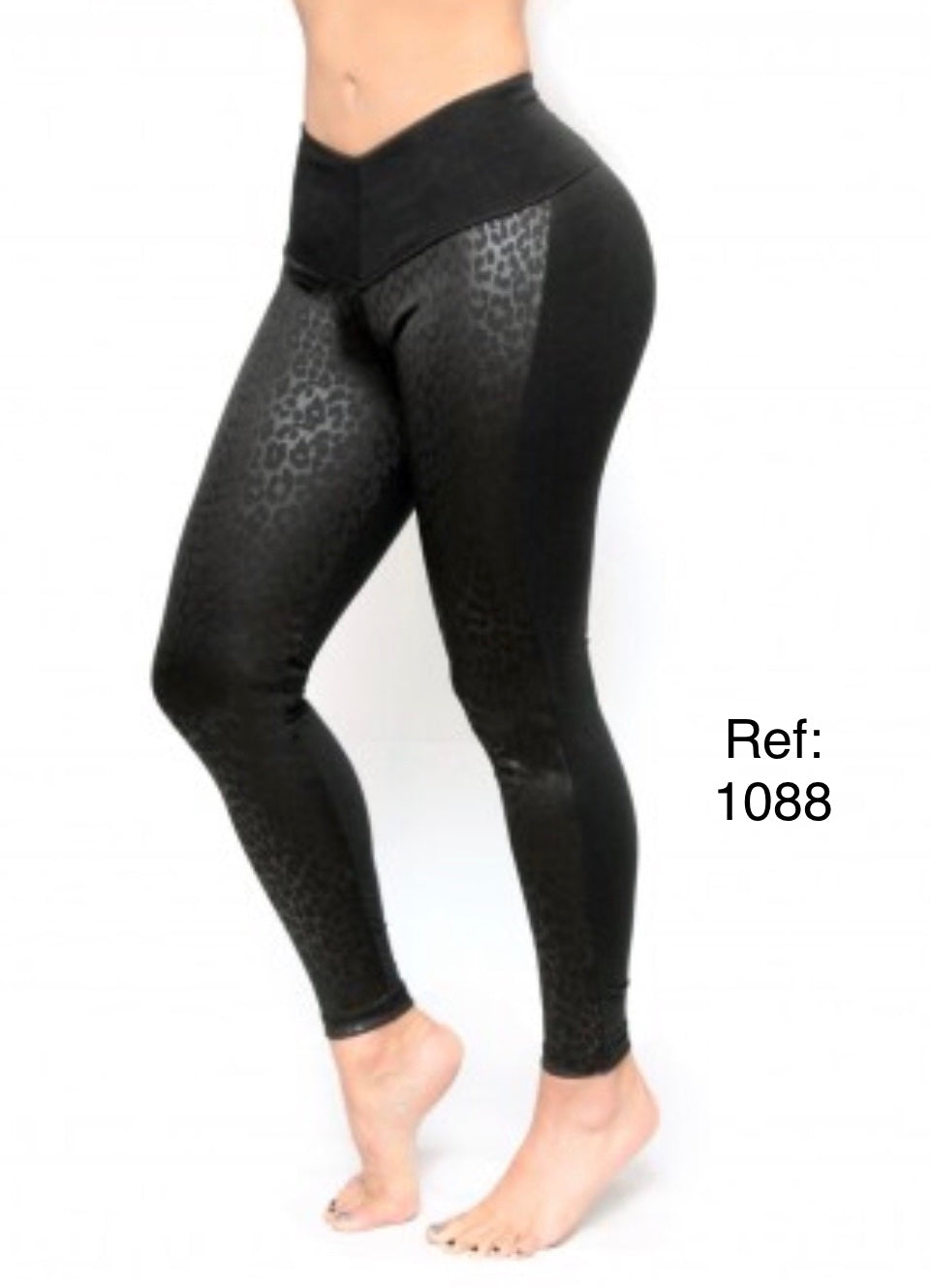 1071 Leggings Levanta cola High Waisted - S / 8 COL / 3 USA / Black