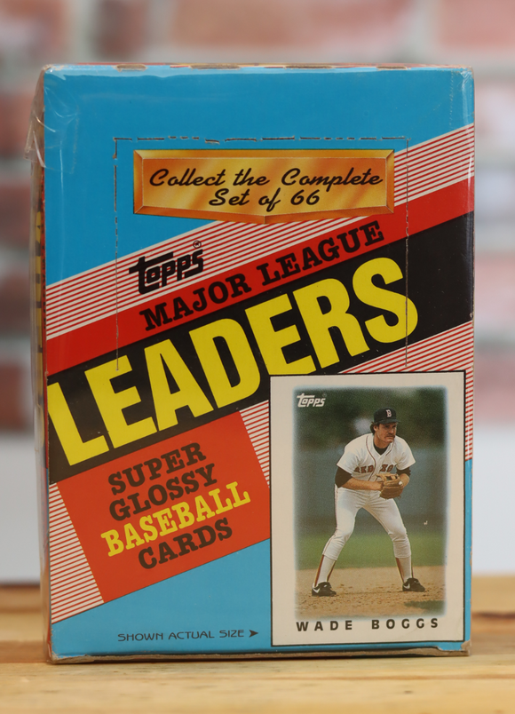 1986 Topps Super Glossy Major League Leaders Baseball Card Wax Box (36