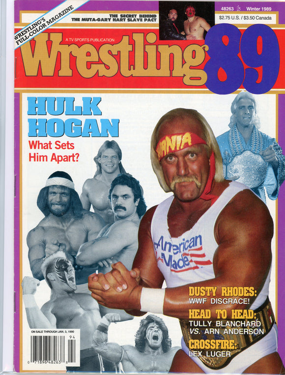 Wrestling '89 Vintage Magazine (Winter, 1989) Hulk Hogan, Ric Flair ...