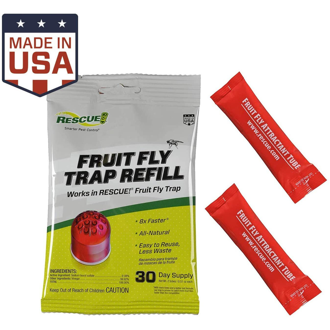 RESCUE! Fruit Fly Trap Attractant Refill – 30 Day Supply, Persik brand
