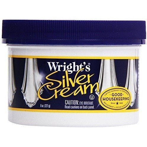  Wright's Silver Polishing Cream, 3-in-1, All-Purpose, Remove  Tarnish, Clean, Shine and Protect All Silver, Pewter, Stainless Steel,  Porcelain, Auto Chrome, 8 Oz : Health & Household