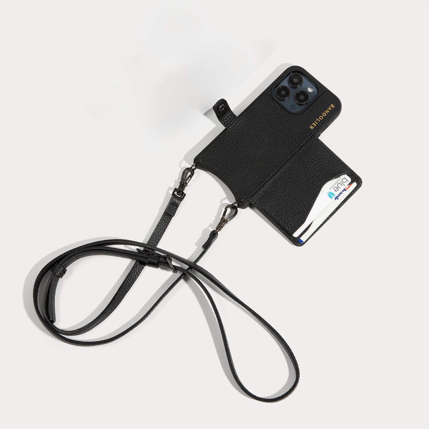 Mila MagSafe Charging Crossbody Bandolier - Black/Pewter - Bandolier product image