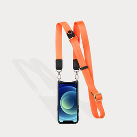 Bobby Nylon Adjustable Strap Only - Neon Orange/Silver – Bandolier