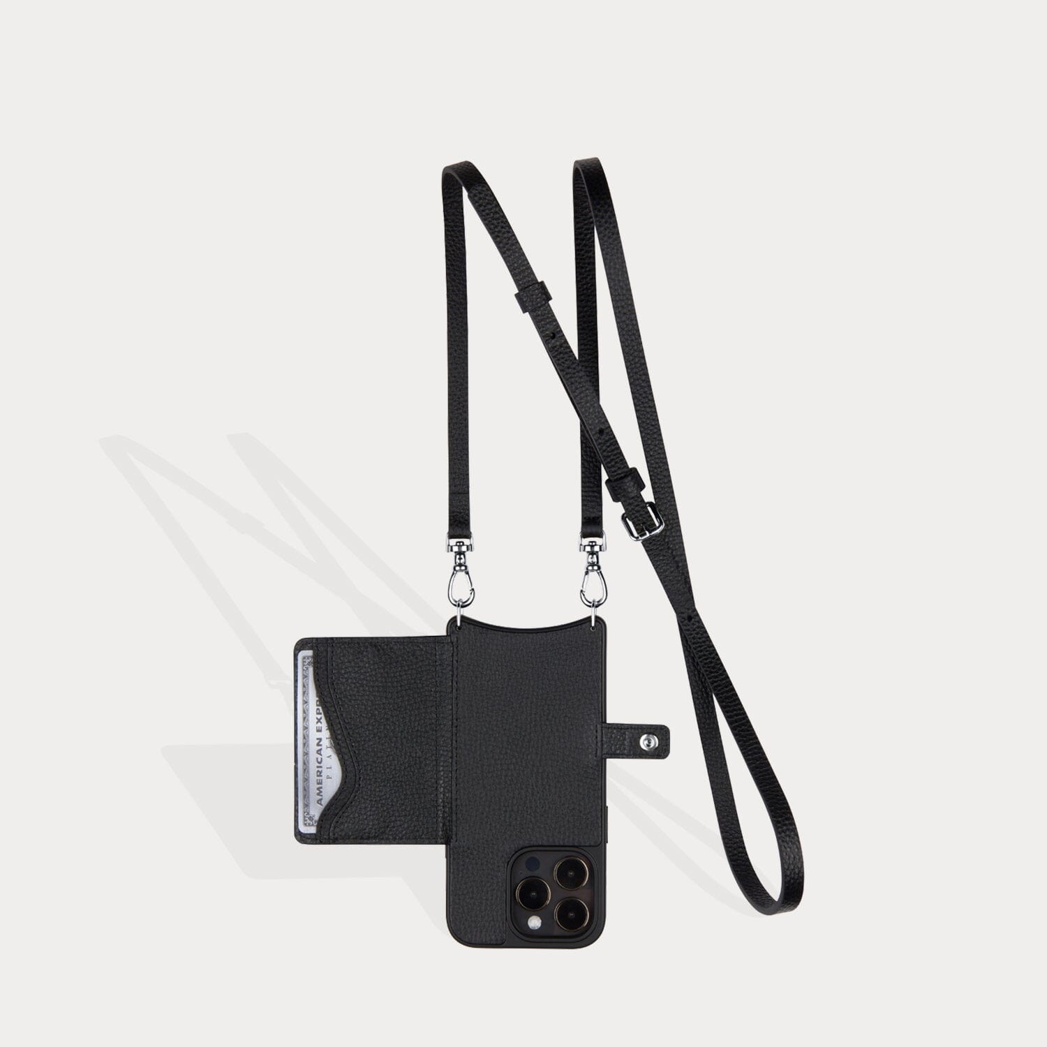 Mila MagSafe Charging Crossbody Bandolier - Black/Pewter