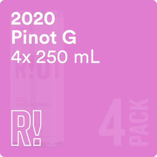 2020 RIOT Pinot G - 4 Pack