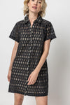 Above the Knee Collared Short Sleeves Sleeves Button Front Shirt Dress