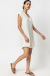 V-neck Raglan Sleeves Above the Knee Dress