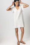 V-neck Flutter Sleeves Above the Knee Beach Dress/Cover Up