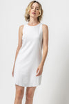 Knit Fitted Ribbed High-Neck Above the Knee Dress