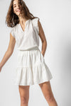 Tiered Short Skirt - White / X-small - Lilla P