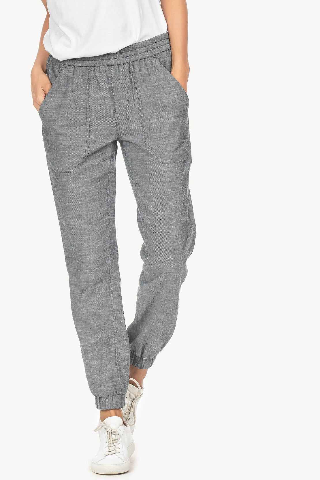 womens chambray joggers