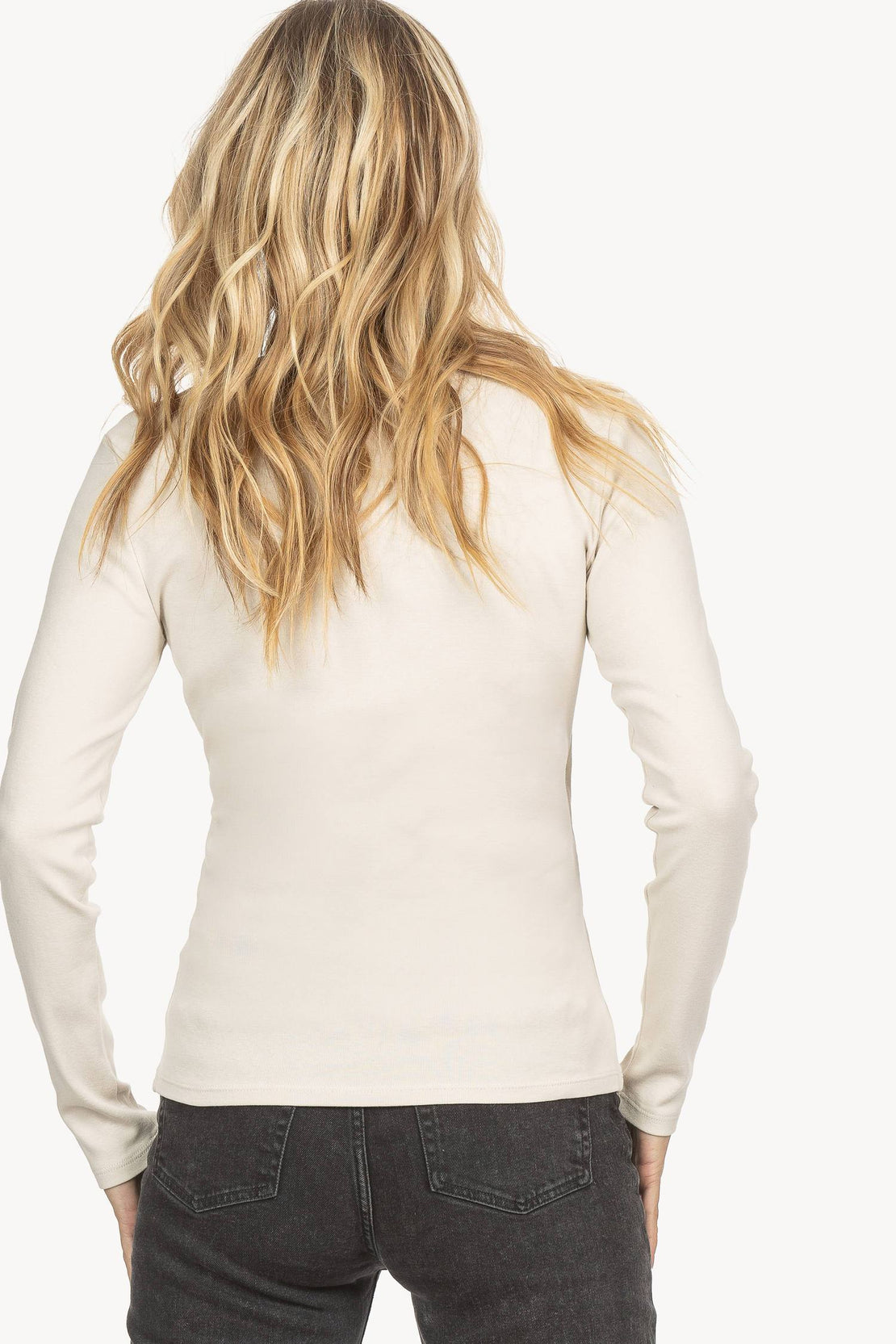 women's long sleeve wrap top