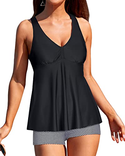 V-Neck Flowy Tankini Top