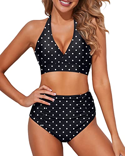 High Waist Ruffle Bandeau High Waisted Swim Set Sexy Push Up