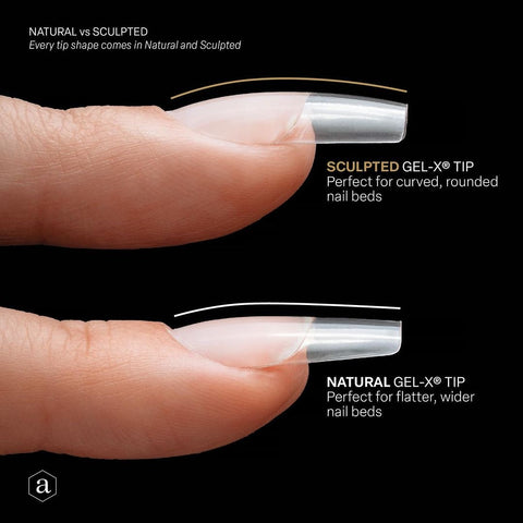 Natural v. Sculpted Gel-X and the difference in apex